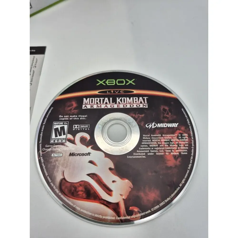Mortal Kombat: Armageddon (Microsoft Xbox, 2006) CIB Complete Tested Working